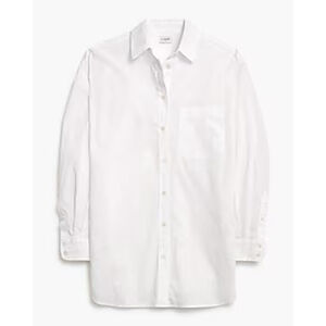 NWT J. Crew Factory Relaxed button-up shirt size S in white BT868